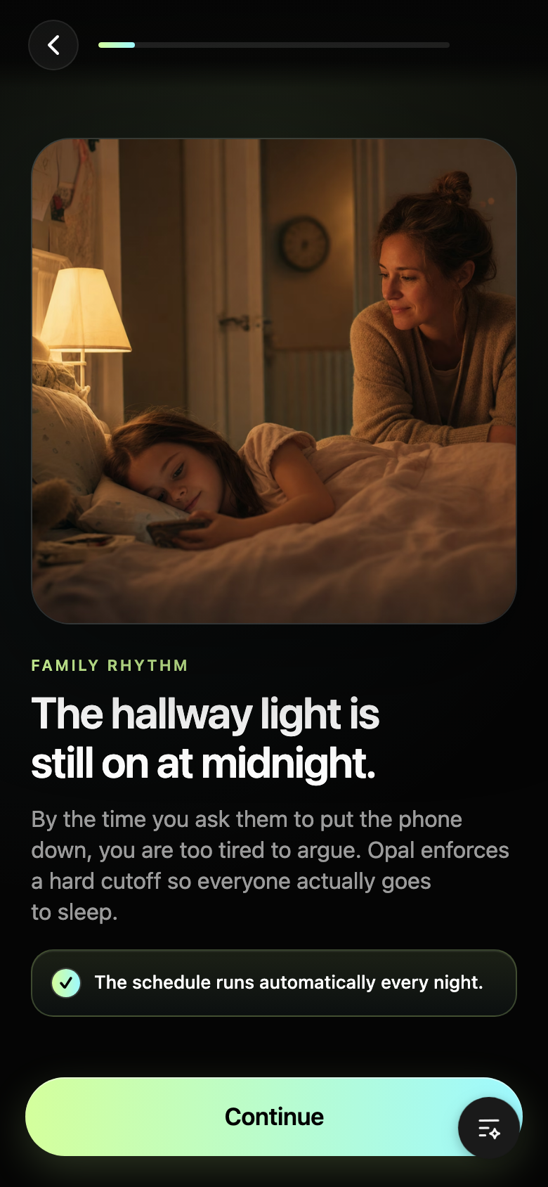 After Conflict: bedtime