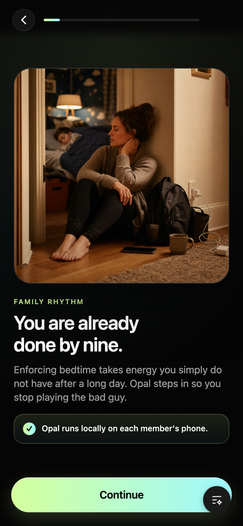After Conflict: exhausted parent