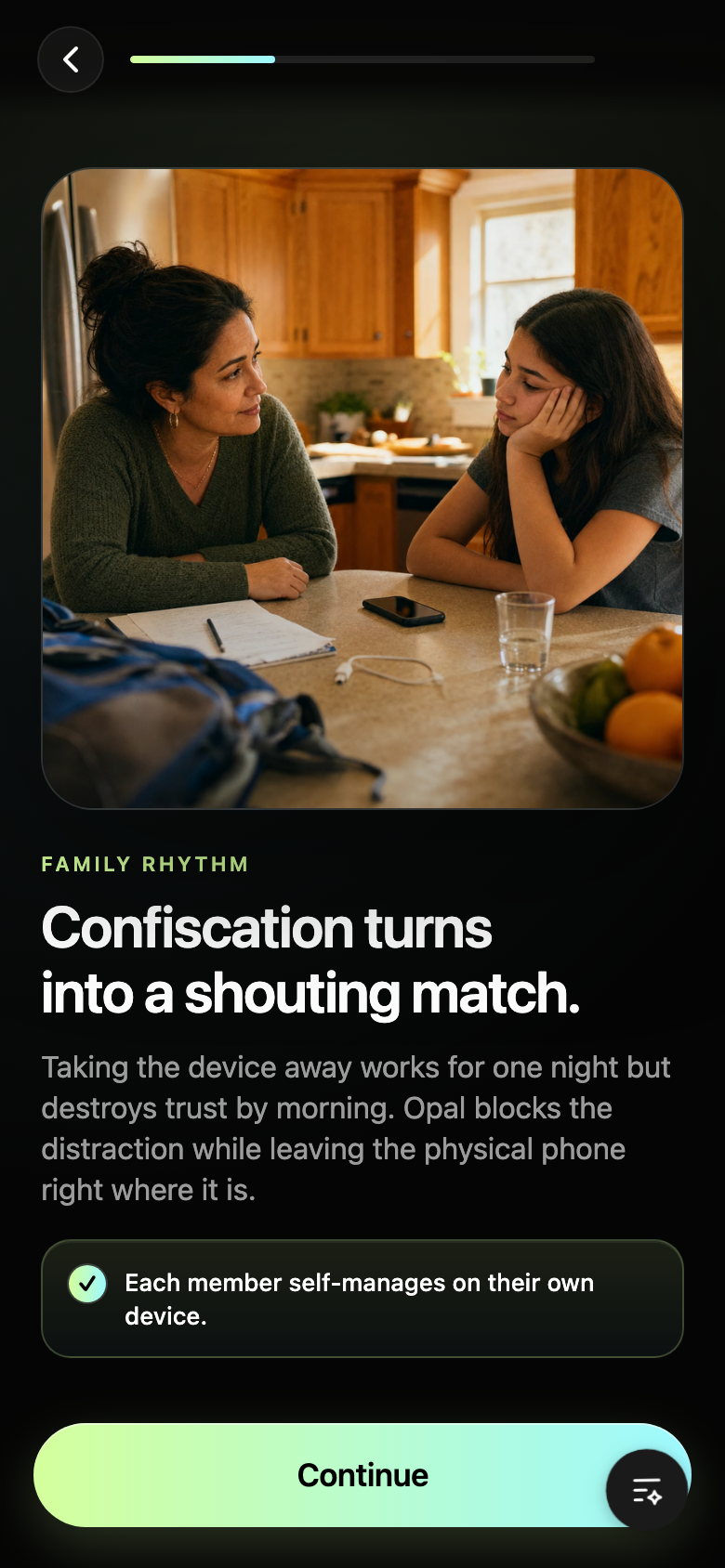 After Prior attempt: taking phone away