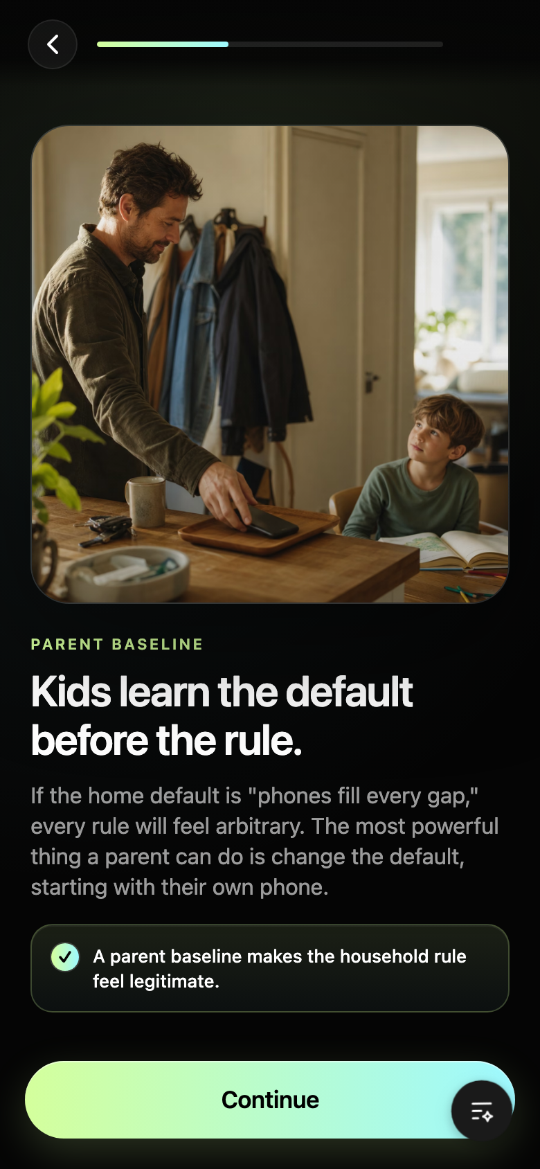 After Variation: parent baseline reframe