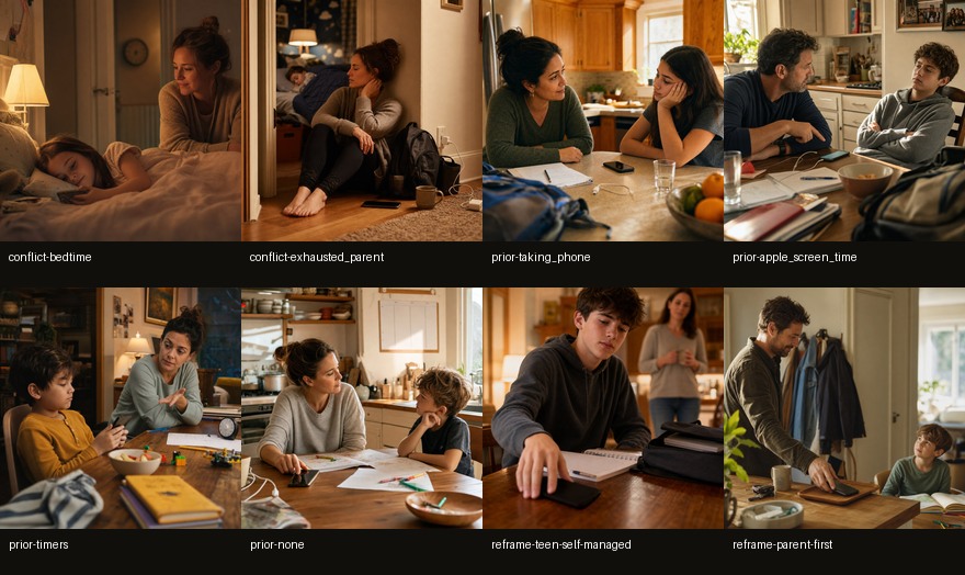 Final production asset contact sheet